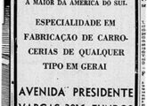 Pequeno anúncio da Vieira em jornal de 4 de junho de 1950, anterior à ampliação de sua fábrica.