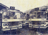 Os cinco primeiros Alfacinha agregado à frota da empresa carioca Estrela Azul, em abril de 1969 (fonte: O Globo).