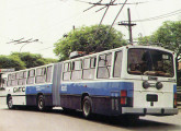 Protótipo de trólebus articulado Caio/Villares projetado para a CMTC. 