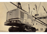 Escavadeira mecânica Villares P&H 525, exportada para a Argentina em 1965 (fonte: Visão).    
