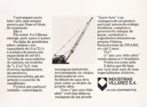 Guindastes sobre esteiras Villares em propaganda de setembro de 1971.