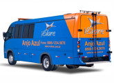 Ônibus-oficina para o programa de assistência técnica "Anjo Azul", criado em 2012.