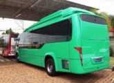 Protótipo do mini-ônibus elétrico da Volare; previsto para o início de 2017, o lançamento não ocorreu por conta de atrasos na implantação da fábrica de baterias da Byd (foto: Adamo Bazani).