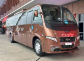 Fly 12 na versão Fretamento, equipado com ar-condicionado, sanitário a bordo e geladeira (foto: portal onibusetransporte).