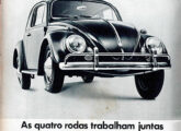Autoirônico como todos os anúncios VW da época, ao falar da suspensão do Fusca esta peça de 1966 cita: "quando chegou a nossa vez de fazer um carro, achamos que ele poderia ser engraçado... mas não sacolejante" (fonte: Jorge A. Ferreira Jr.).