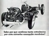 Também de 1967, nesta publicidade a VW cita as vantagens da "estranha concepção mecânica" de seu carro (fonte: Jorge A. Ferreira Jr.).