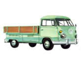 Picape VW em sua primeira versão, lançada em 1966 (fonte: Jorge A. Ferreira Jr.).