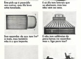 Publicidade de janeiro de 1968 evidenciando a extrema racionalidade do projeto da picape VW (fonte: João Luiz Knihs).