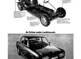 A coincidência dos lançamentos do 1600 e do Ford Corcel acabou por originar a maior e mais ampla campanha de propaganda até então patrocinada pela Volkswagen; na imagem, um anúncio de página inteira de jornal, de março de 1969.    
