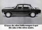 Por muitos anos o onipresente Fusca foi inspiração e exemplo para a publicidade de outros modelos da marca, como nesta, de junho de 1969.