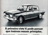 Uma das primeiras propagandas preparadas para o novo VW 1600 (fonte: Jorge A. Ferreira Jr.).