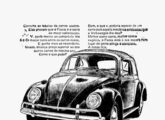 Inteligente publicidade de concessionária VW de Recife (PE), publicada para o Fusca em junho de 1970. 