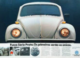 Fusca da série especial Prata, lançada em outubro de 1979.