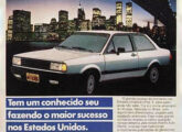 Publicidade de 1987 para o Voyage, lembrando as exportações do Fox para os EUA como argumento.