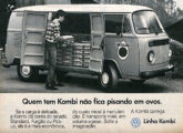 Kombi em propaganda de outubro de 1988.