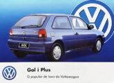 Capa de folheto de propaganda para Gol i Plus 1996. 