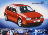 Capa de folheto publicitário para o Golf 2000.