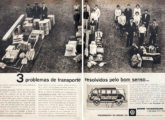 As múltiplas funções da Kombi sempre foram muito bem exploradas pela VW, como nesta publicidade pioneira, de outubro de 1960.