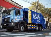 Constellation 26.280 a biometano da empresa EcoUrbis, em 2025 sendo testado na coleta de lixo de São Paulo (SP). 