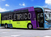 Elétrico e-Volksbus 22L, em 2025 homologado para o transporte público urbano pela Prefeitura de Curitiba (PR).