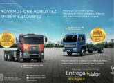 Duas peças comemorando vitórias da VWCO em 2025: de agosto, o Prêmio Campeão de Revenda para um Constellation e um Delivery, ...  