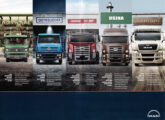 MAN e as quatro linhas de caminhões Volkswagen em publicidade de setembro de 2013.