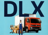 Publicidade do caminhão leve Delivery Express, agora apelidado DLX, na revista 4 Rodas de maio de 2020.