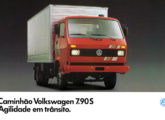 Capa de material promocional da Volkswagen Caminhões para o leve turbinado 7.90S (fonte: Jorge A. Ferreira Jr.).