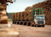 FMX 6x4 tracionando hexatrem de 200 t da Suzano Celulose (fonte: Maurício Lyra).