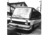 Um dos protótipos de 1983 do microônibus VW-Marcopolo (fonte: Transporte Moderno).     