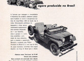 Propaganda de outubro de 1955, uma das peças da campanha de lançamento do Jeep Universal nacional.