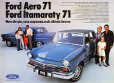 Folder de propaganda do Ford Aero e Ford Itamaraty 1971.