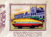 Presente no imaginário coletivo, o ônibus de Manaus (e não de Belém, como indica a legenda) foi motivo de cromo colorido num álbum de figurinhas de 1958 (fonte: Editora Vecchi).