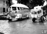 O mesmo ônibus - o último remanescente na cidade - em fotografia de 1957 (foto: Life).