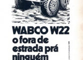 Publicidade de outubro de 1974 para o caminhão W22.