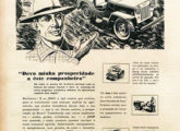 Jeep Willys anunciado em maio de 1953 pela Gastal, quando ainda montadora da marca no Brasil.