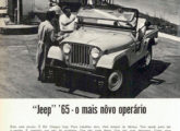 Jeep Universal 1965: o para-brisa basculante foi novidade no ano; note, no rodapé, a vasta linha de modelos da Willys.