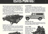 Provavelmente preparada antes da venda para a Ford, esta propaganda da picape Willys, de janeiro de 1968, ironicamente se dirige às concorrentes de maior porte Chevrolet e... Ford (fonte: João Luiz Knihs).