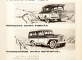 Três peças da campanha publicitária da Rural Willys para 1959: de março,...