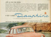 Outra publicidade de 1960, esta destacando o desempenho do Renault Dauphine.