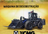 Material de divulgação da "máquina de desobstrução" XCMG distribuído na LAAD.