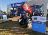 Trator agrícola conceitual com motor Cummins nacional exposto no Agrishow 2026.
