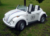 O primeiro modelo do mini-Fusca Garcez, aqui na versão Herbie.