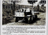 Carreta agrícola SF Elefantinho, a primeira produzida pela Susin, Francescutti; o anúncio é de 1977 (fonte: Jorge A. Ferreira Jr.).