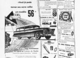 Propaganda de página inteira de jornal, publicada em 9 de junho de 1956, não só anunciando a conclusão do primeiro carro da Major, como identificando todos os fornecedores que tornaram possível o feito.