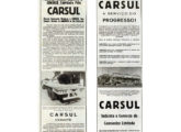 Semi reboques Carsul em publicidades de 1963 e 1964.
