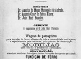 Pouco mais de um ano depois de assumir a Röhe, a Companhia Constructora mudou toda a sua diretoria, como mostra este anúncio de 1885; depois disto nada mais se soube da empresa.