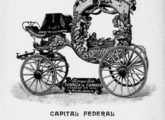 Tentando se distanciar da concorrência, na virada o século Henrique Christiano buscou também se especializar na construção de coches fúnebres, como o deste anúncio de 1901.