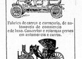 Anúncio no jornal Correio da Manhã de 16 de outubro de 1910, o primeiro que se conhece em que a Röhe estampa a imagem de um automóvel.