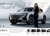 Publicidade de abril de 2026 para Uni-T - primeiro Changan montado no Brasil.